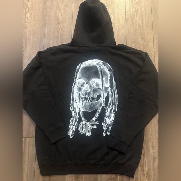 Revenge Clothing Other - Revenge Durk Bones Hoodie Men’s XXL Black Skull Graphic Streetwear NWOT Unisex